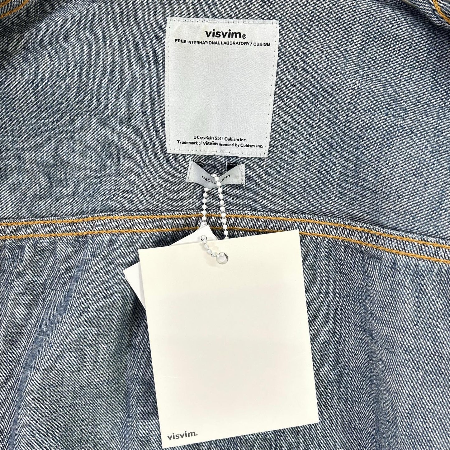 VISVIM 15SS 103 DAMAGED Denim Jacket Blue Cotton Size 2