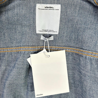 VISVIM 15SS 103 DAMAGED Denim Jacket Blue Cotton Size 2