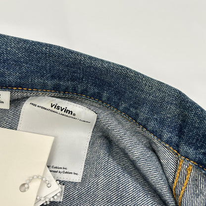 VISVIM 15SS 103 DAMAGED Denim Jacket Blue Cotton Size 2