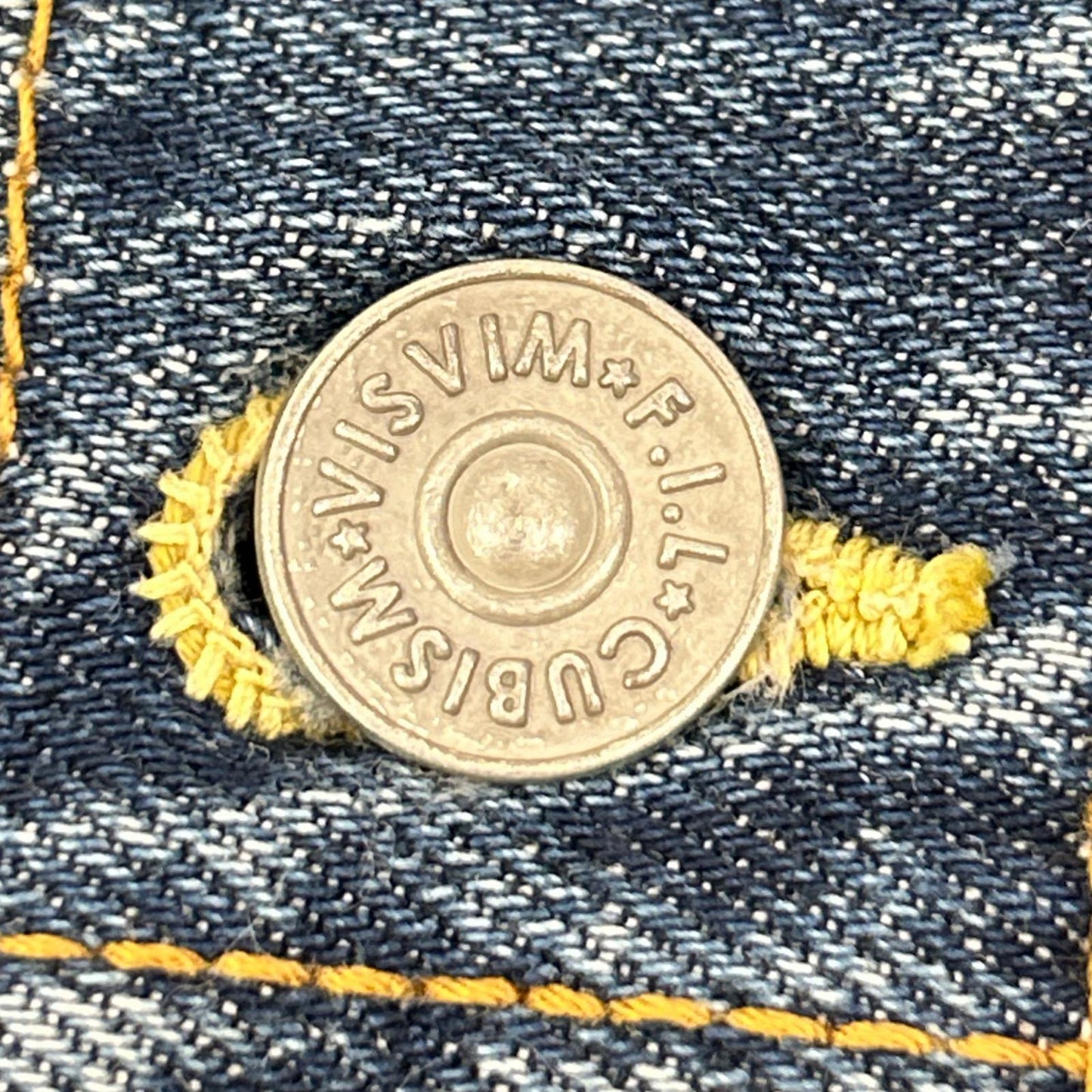 VISVIM 15SS 103 DAMAGED Denim Jacket Blue Cotton Size 2