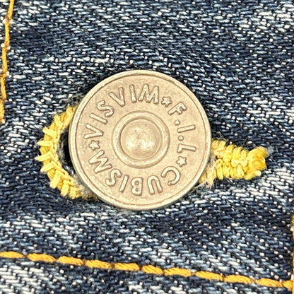 VISVIM 15SS 103 DAMAGED Denim Jacket Blue Cotton Size 2