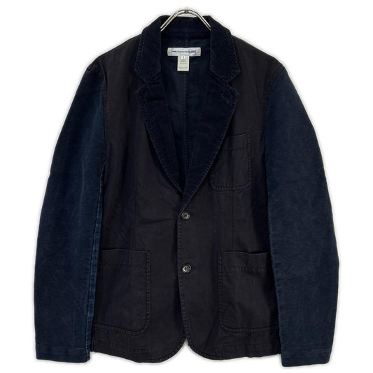 COMMEdesGARCONS SHIRT Cotton Corduroy Jacket Navy Size S