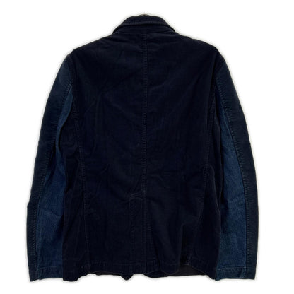 COMMEdesGARCONS SHIRT Cotton Corduroy Jacket Navy Size S