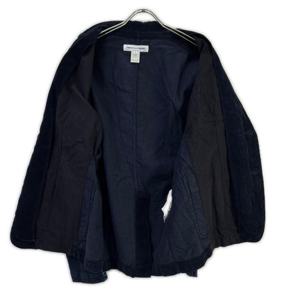 COMMEdesGARCONS SHIRT Cotton Corduroy Jacket Navy Size S