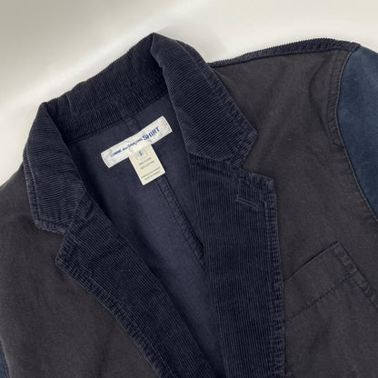 COMMEdesGARCONS SHIRT Cotton Corduroy Jacket Navy Size S
