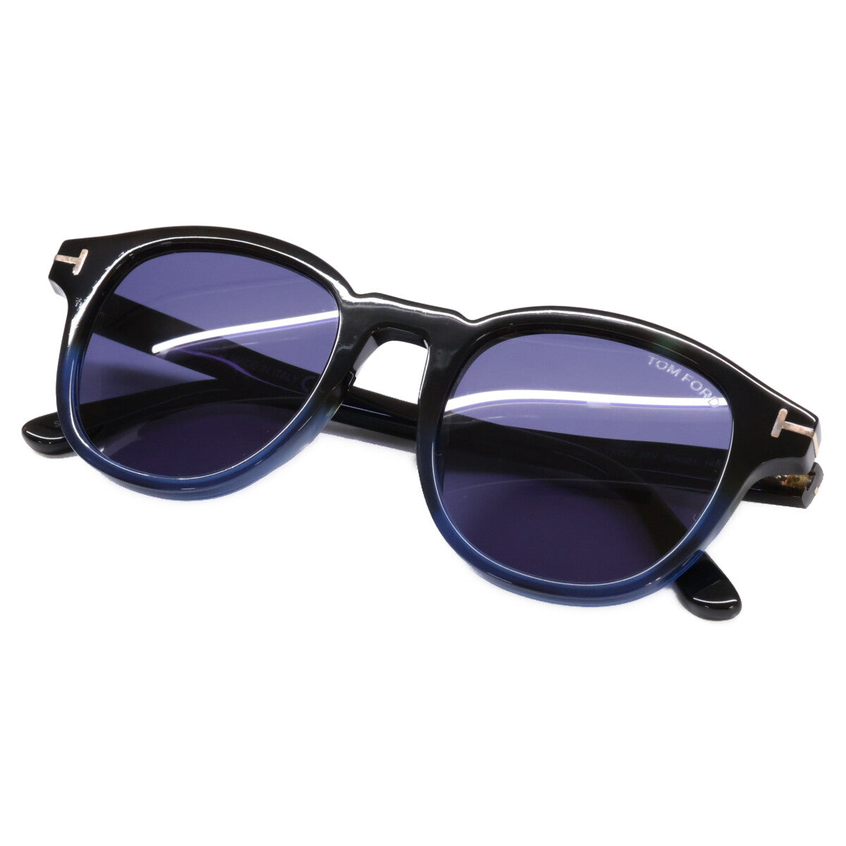 TOM FORD Jameson Wellington Sunglasses Black/Blue Size 50□21
