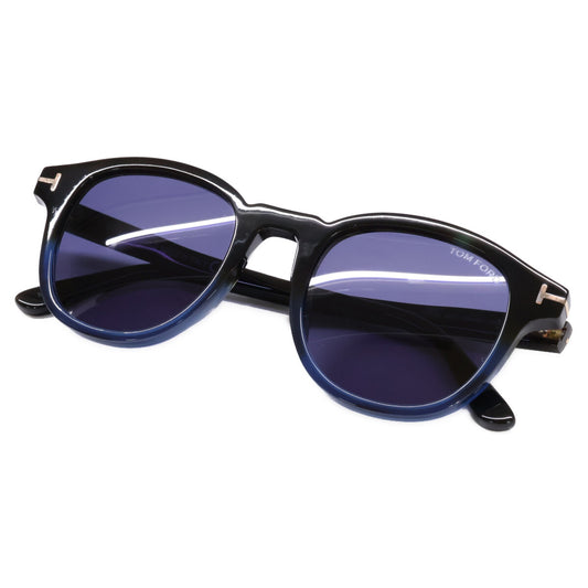 TOM FORD Jameson Wellington Sunglasses Black/Blue Size 50□21