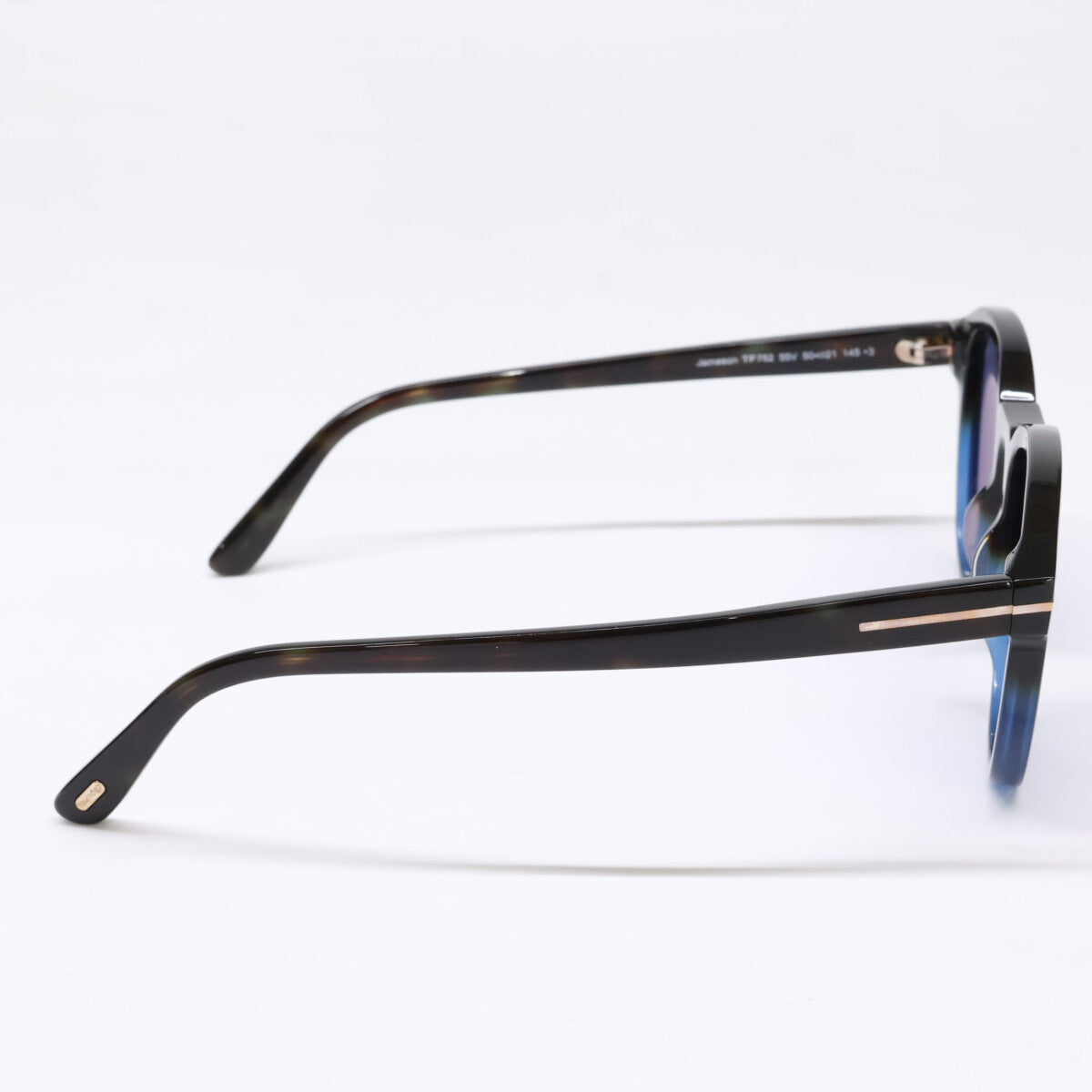 TOM FORD Jameson Wellington Sunglasses Black/Blue Size 50□21