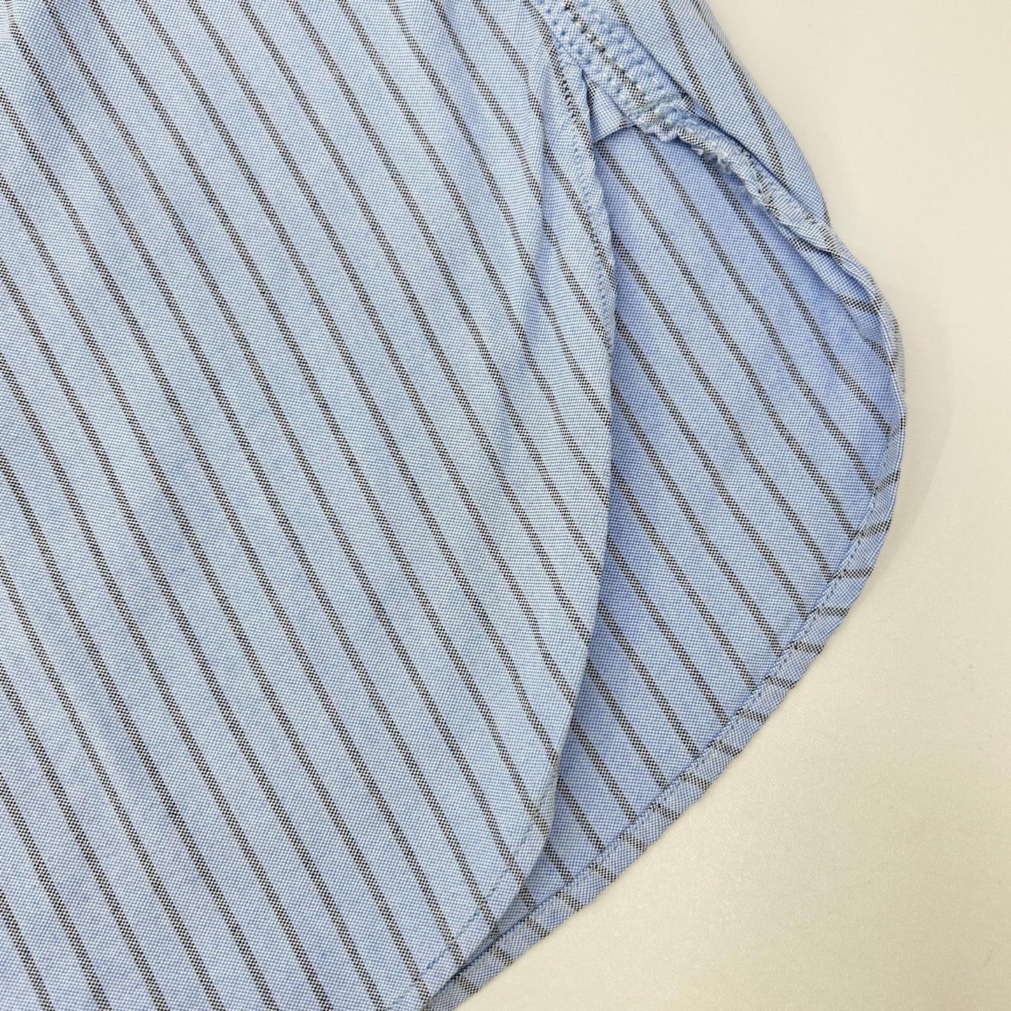 nanamica Blue/Grey Nylon Striped Button-Down Shirt Size S