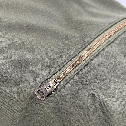 NIGEL CABOURN Khaki Sandwich Pile Track Jacket Size 50
