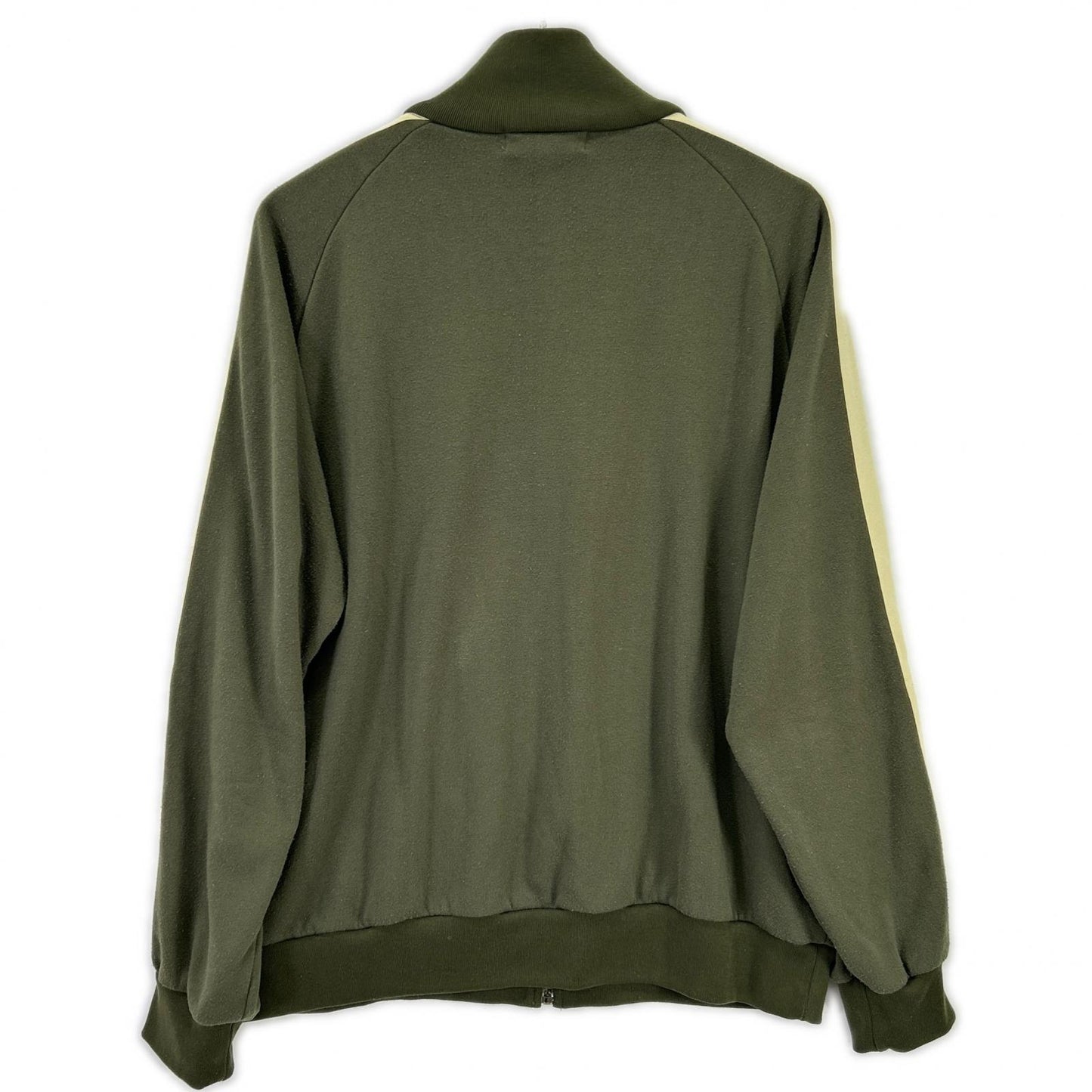 NIGEL CABOURN Khaki Sandwich Pile Track Jacket Size 50
