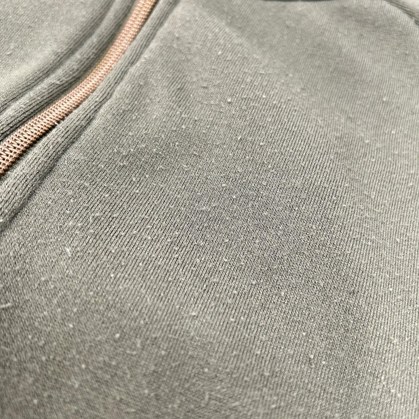 NIGEL CABOURN Khaki Sandwich Pile Track Jacket Size 50