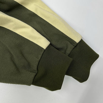 NIGEL CABOURN Khaki Sandwich Pile Track Jacket Size 50