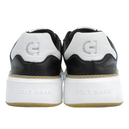 COLE HAAN Black Leather Low-Top Sneakers Size 8