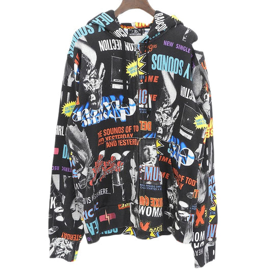 HYSTERIC GLAMOUR Multi All-Over Print Zip Hoodie Size M