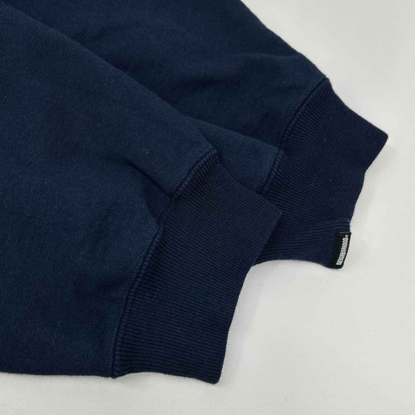 NEIGHBORHOOD 25AW Navy Cotton Half-Zip Hoodie Size XL