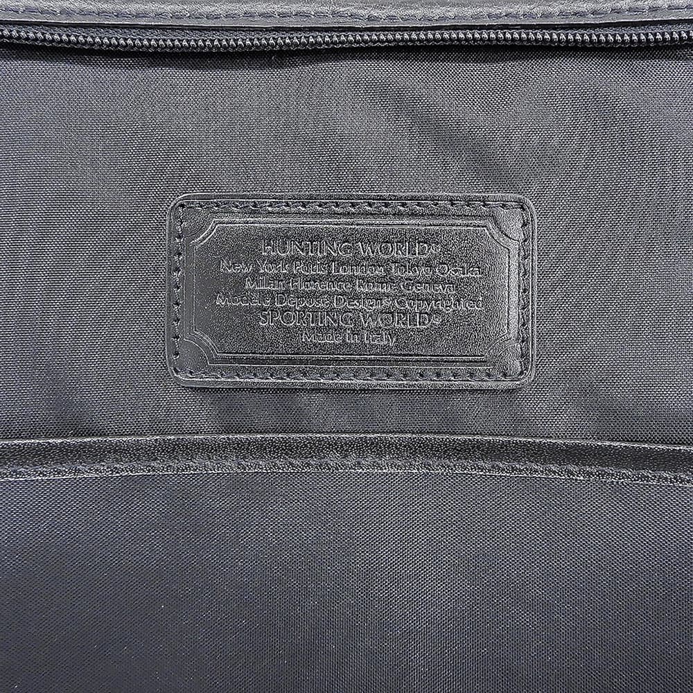 HUNTING WORLD Battue Cloth Briefcase Black Size ONE SIZE