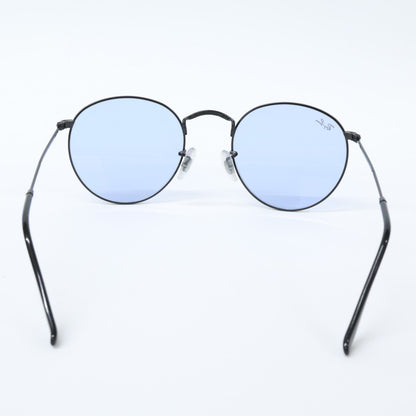 Ray-Ban RB3447 Round Sunglasses Black/Blue Size 51□20-145