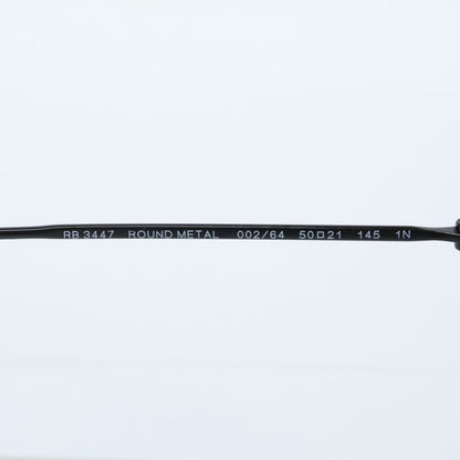 Ray-Ban RB3447 Round Sunglasses Black/Blue Size 51□20-145
