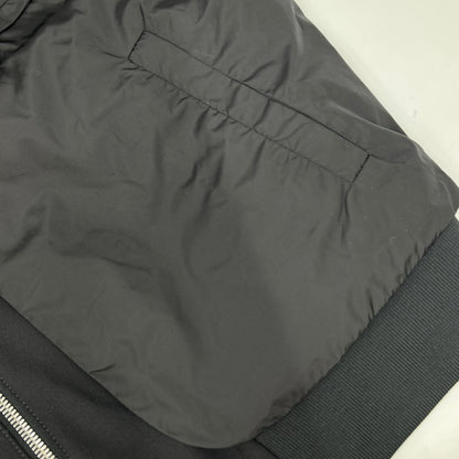 DSQUARED S74AM1208 Layered Bomber Jacket Black Size 44