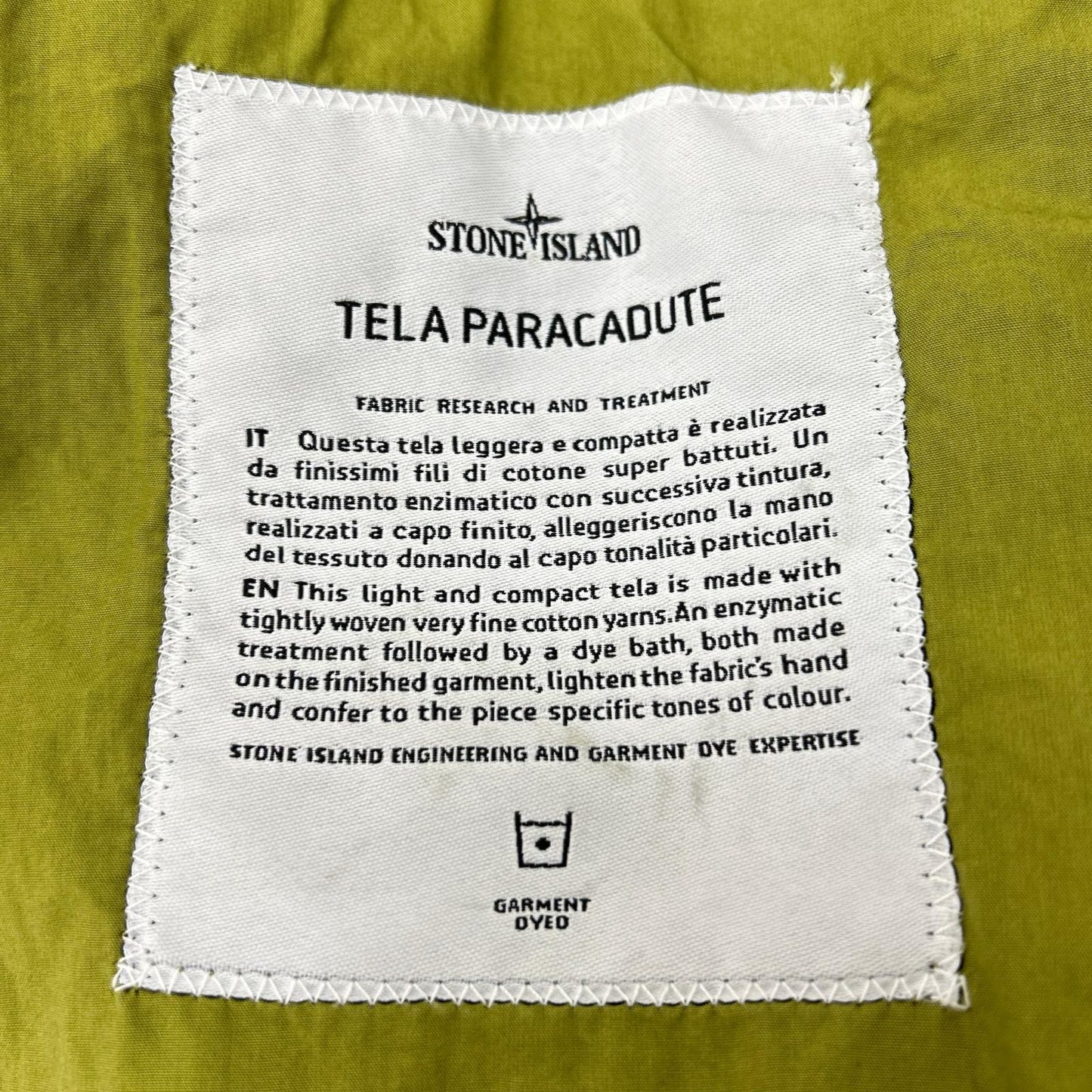 STONE ISLAND 16SS TELA PARACADUTE Green Blazer Size 40R