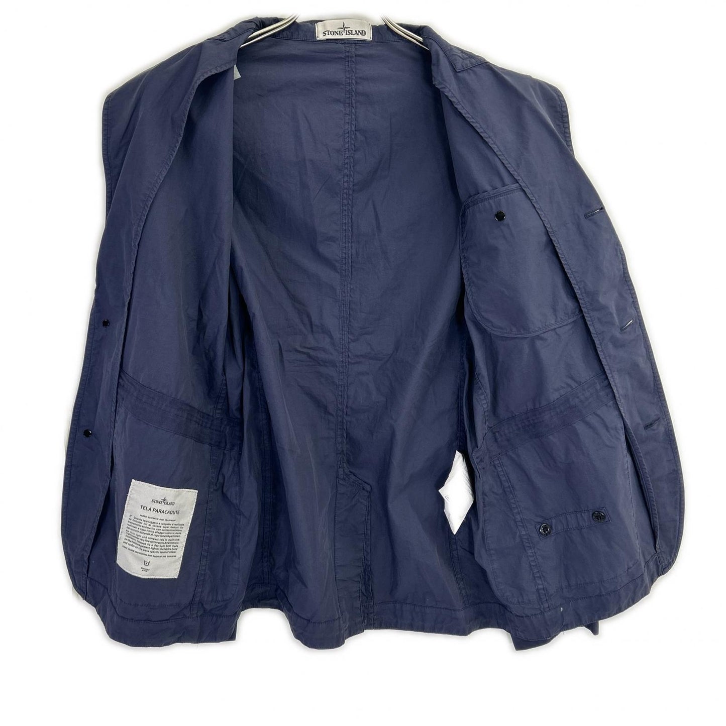 STONE ISLAND 16SS TELA PARACADUTE Navy Blazer Size 40R