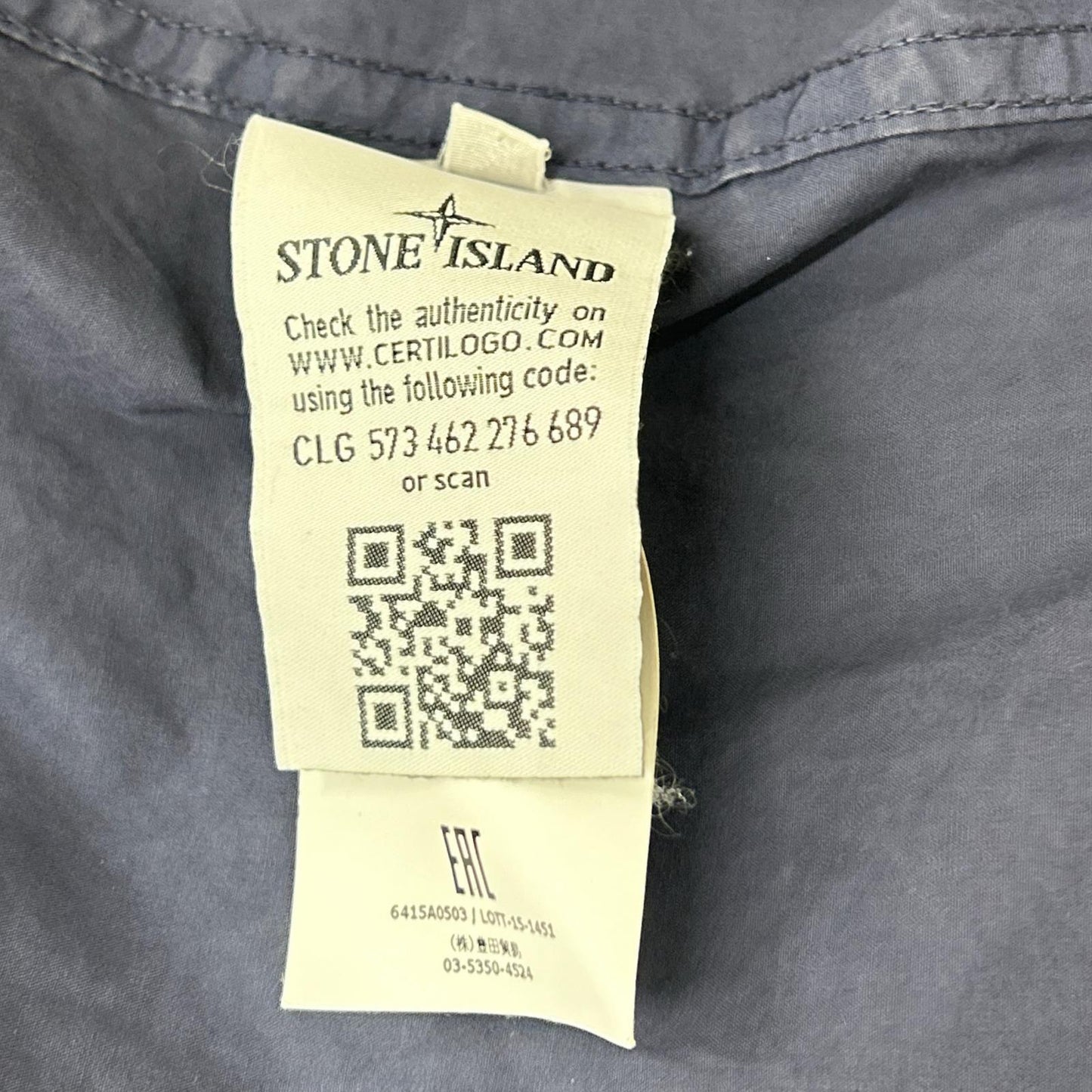 STONE ISLAND 16SS TELA PARACADUTE Navy Blazer Size 40R