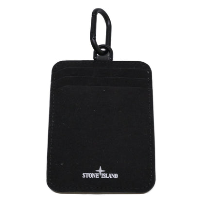 STONE ISLAND Rubber Card Holder Navy Card Case Size ONE SIZE