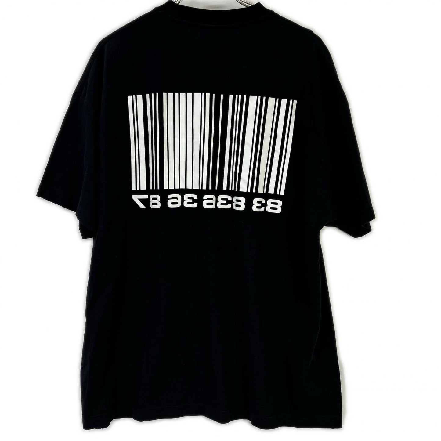 VETEMENTS 22SS Barcode T-Shirt Black Size 46