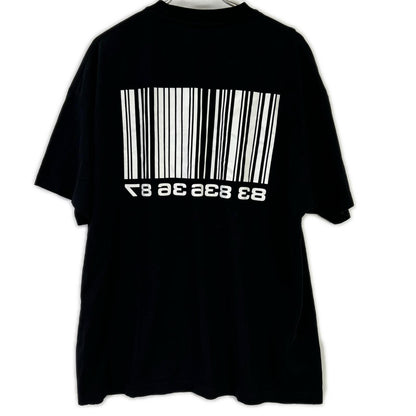 VETEMENTS 22SS Barcode T-Shirt Black Size 46
