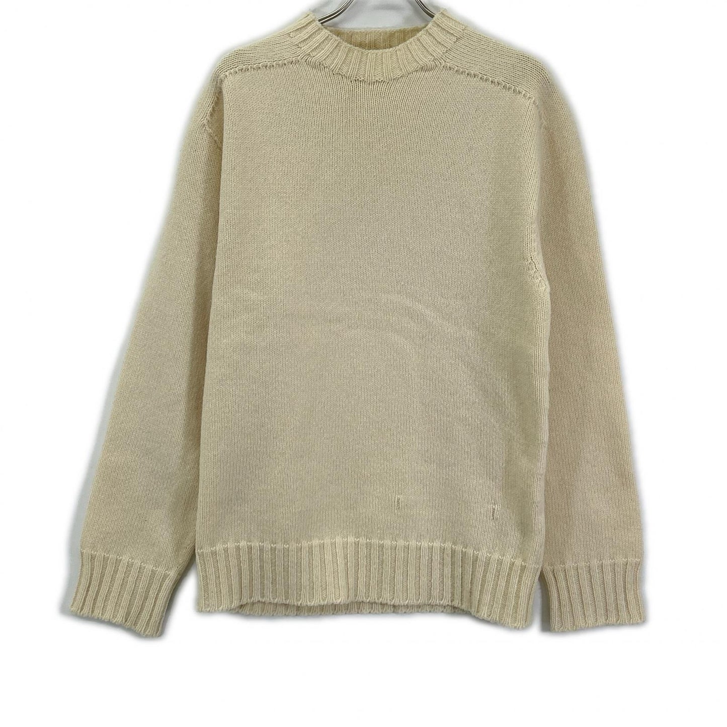OAMC Wool 2AW Nuptse Crewneck Sweater Ivory Size 46