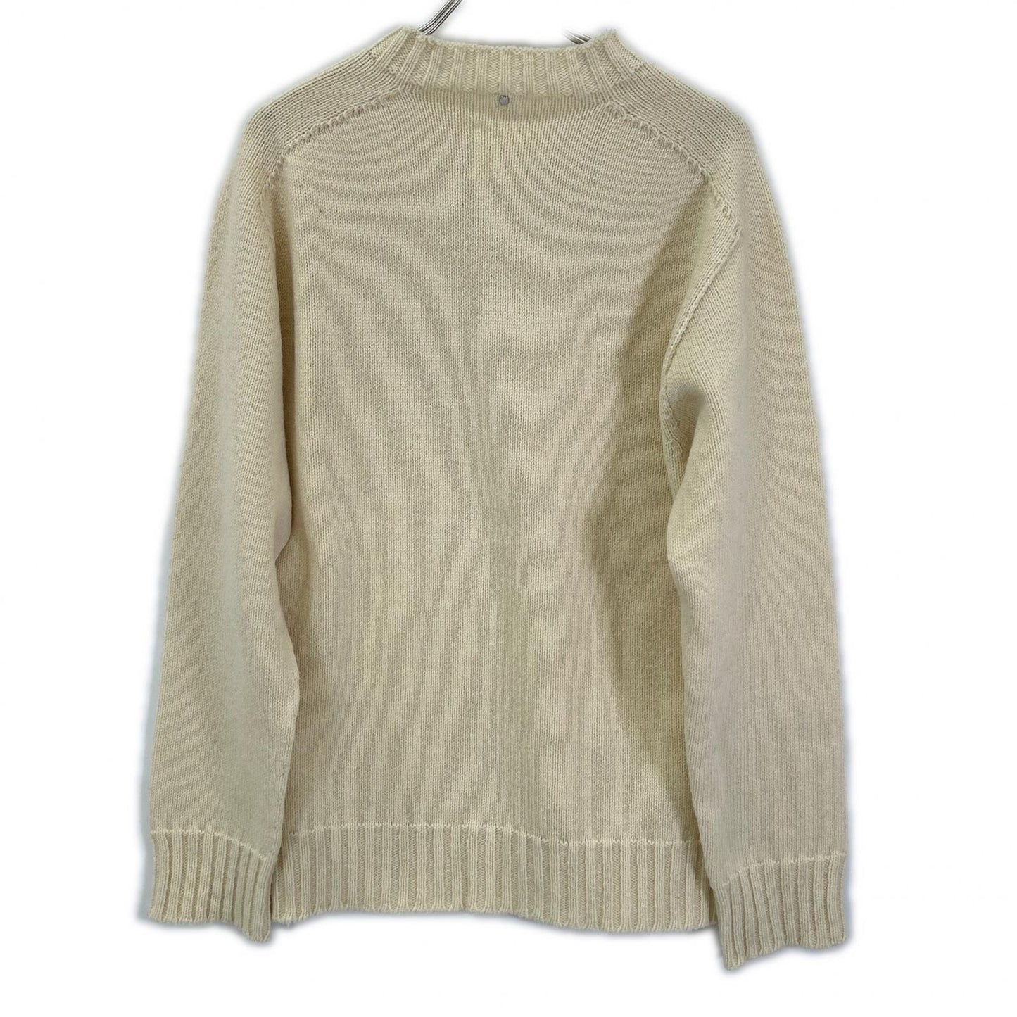 OAMC Wool 2AW Nuptse Crewneck Sweater Ivory Size 46