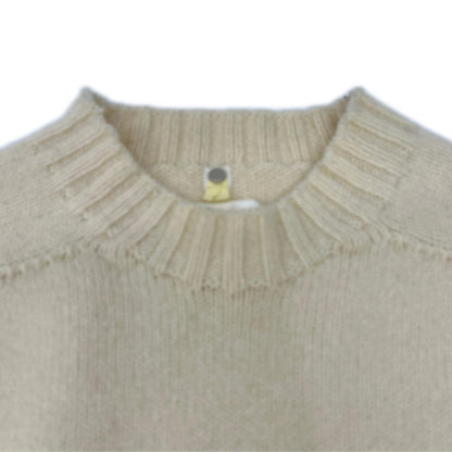 OAMC Wool 2AW Nuptse Crewneck Sweater Ivory Size 46