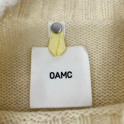 OAMC Wool 2AW Nuptse Crewneck Sweater Ivory Size 46