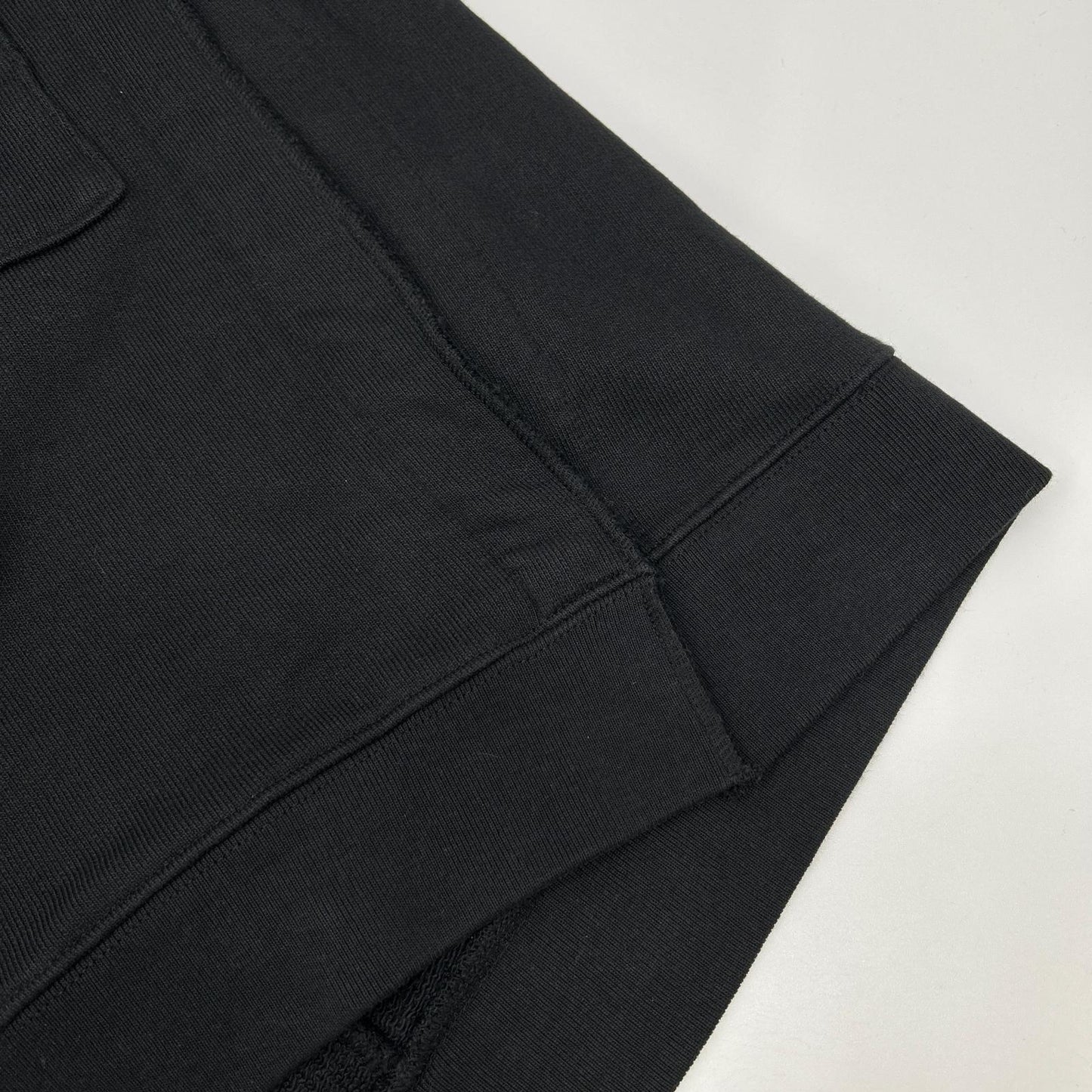 DRIES VAN NOTEN Oversize Deep V-Neck Hoodie Black Size 46