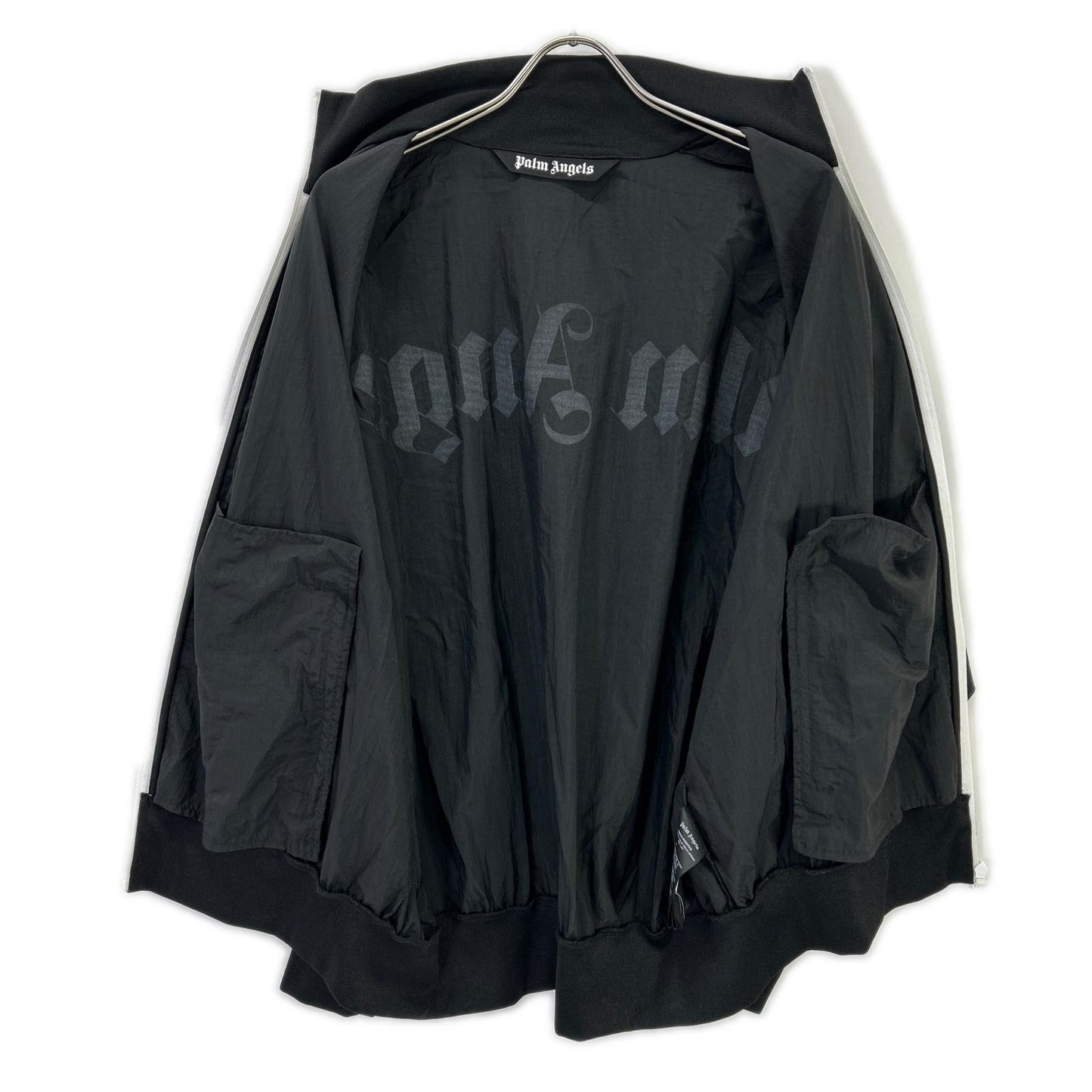 Palm Angels Nylon Double-Sided Logo Blouson Black Size M