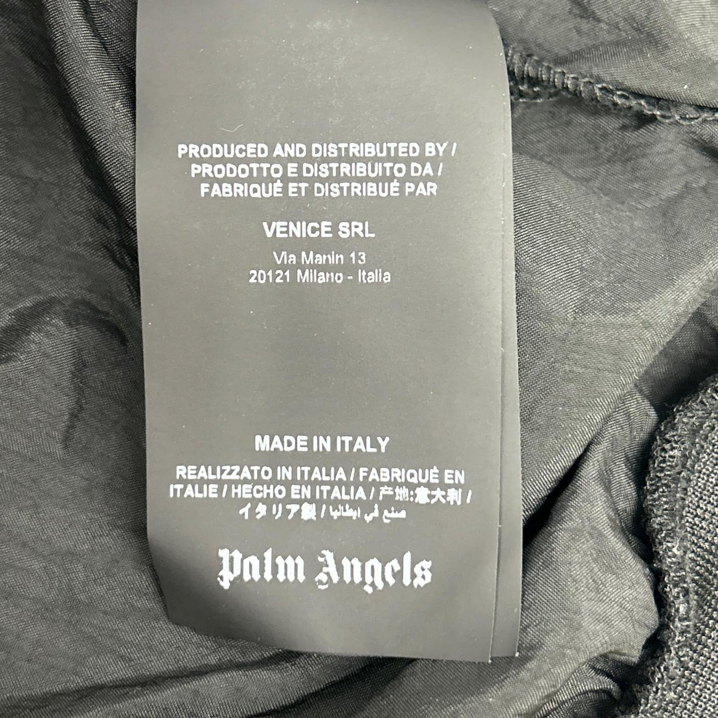 Palm Angels Nylon Double-Sided Logo Blouson Black Size M