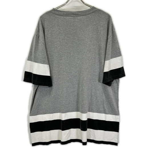 CELINE Cotton Print T-Shirt Gray Size S