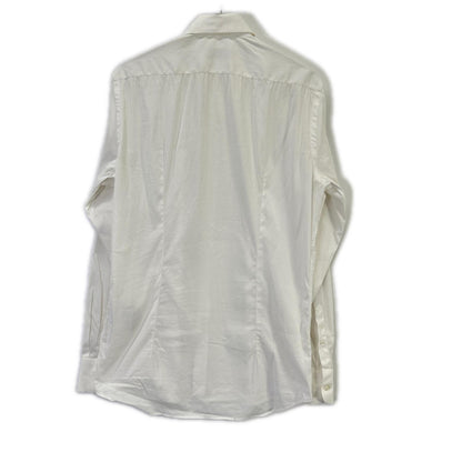 PRADA '14 White Dress Shirt Size L