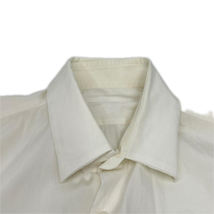 PRADA '14 White Dress Shirt Size L
