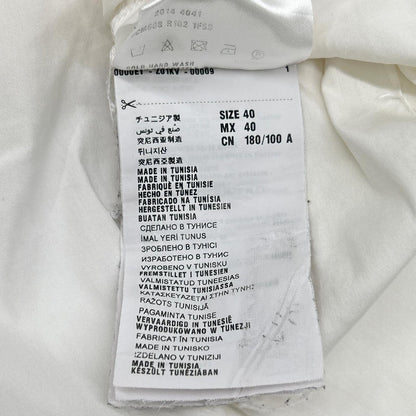 PRADA '14 White Dress Shirt Size L