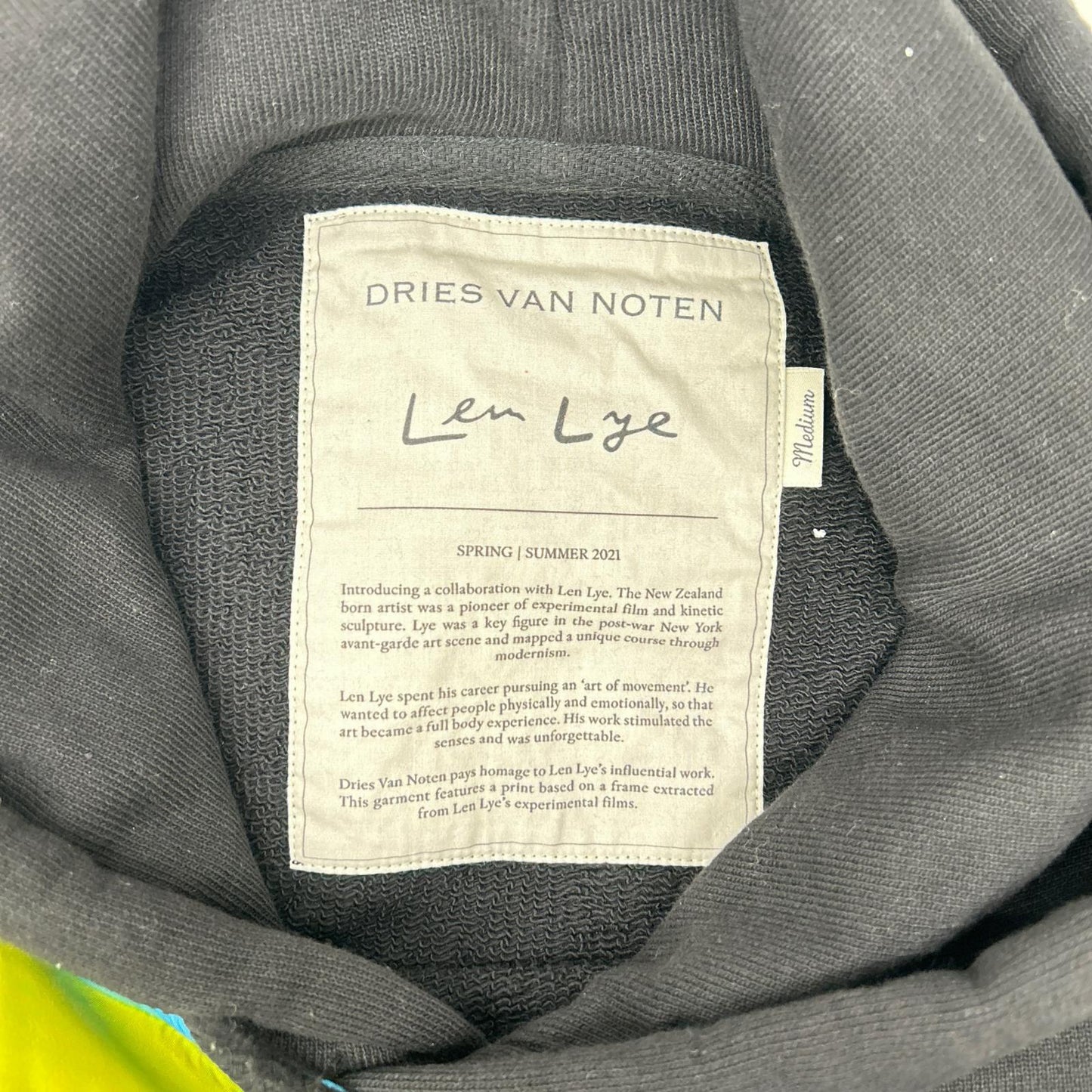DRIES VAN NOTEN x LEN LYE Thermographic Hoodie Multi Size M