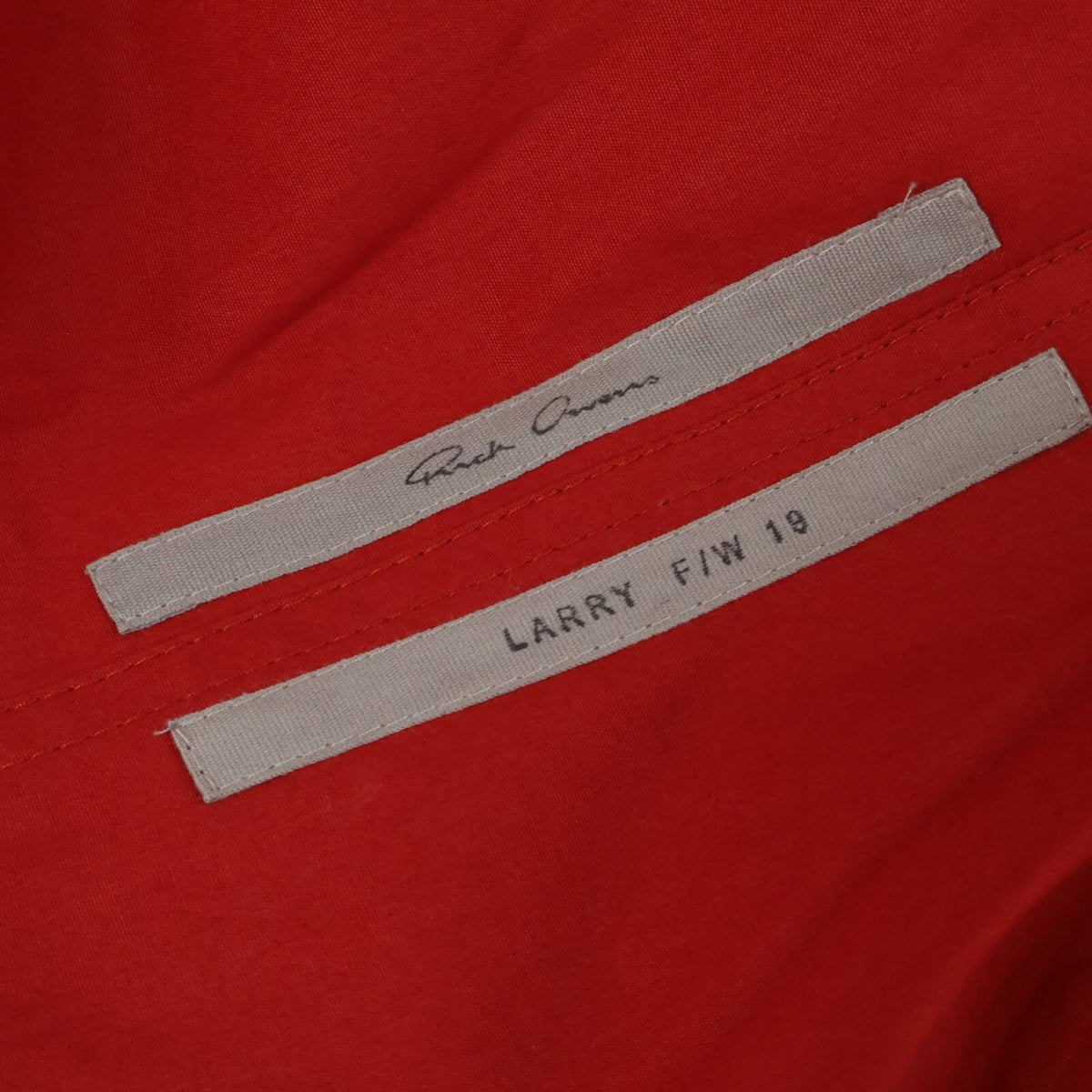 Rick Owens JUMBO PARKA BROTHER Hooded Jacket Red Size 46