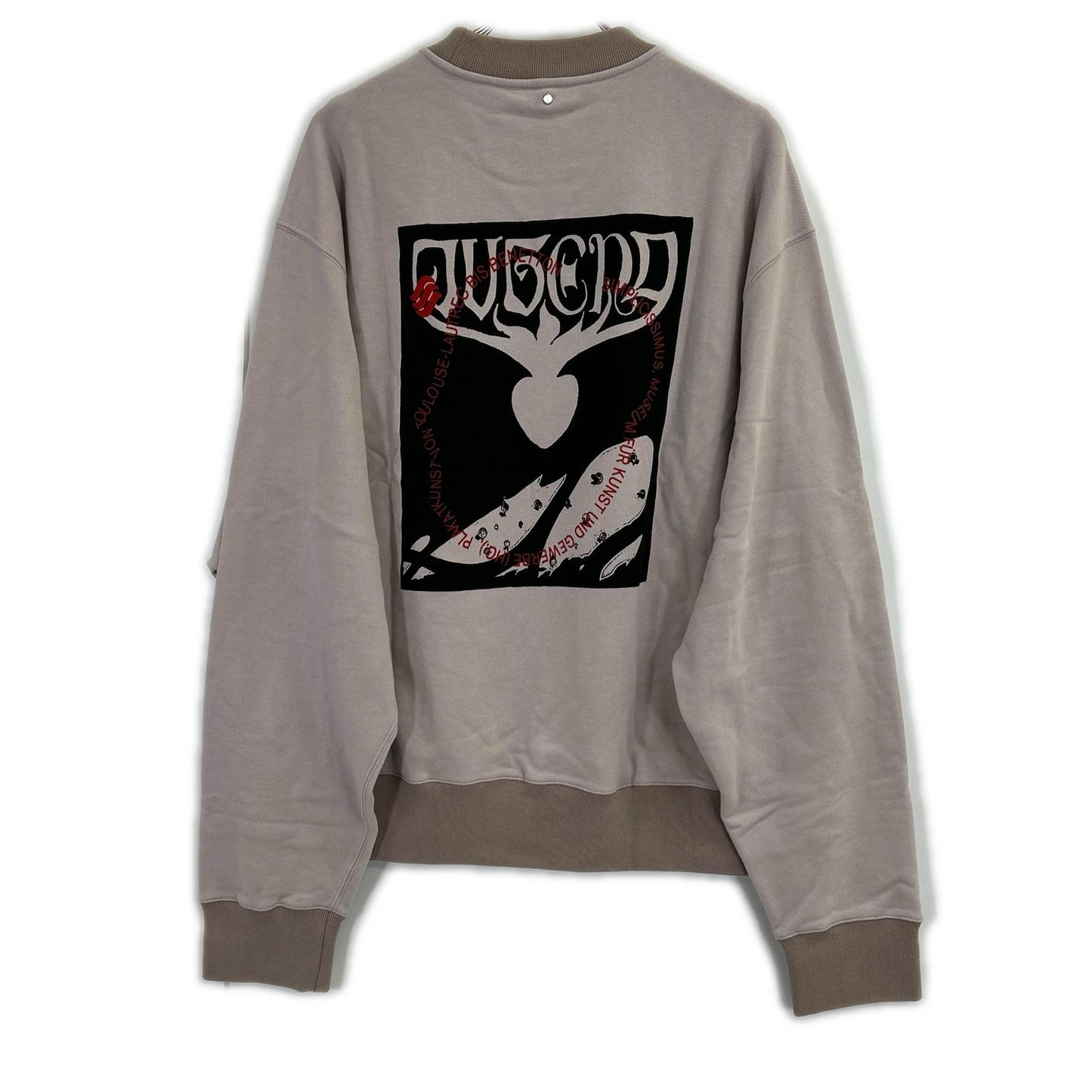 OAMC Pink Back Print Long Sleeve Sweatshirt Size XL