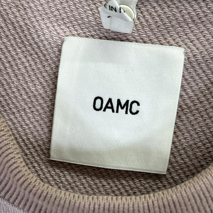 OAMC Pink Back Print Long Sleeve Sweatshirt Size XL