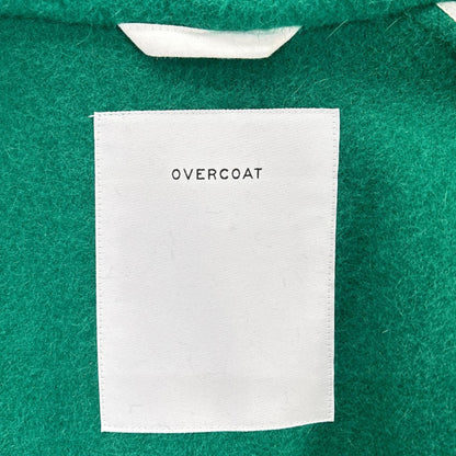 OVERCOAT Green Angora Shawl Collar Coat Size XXL