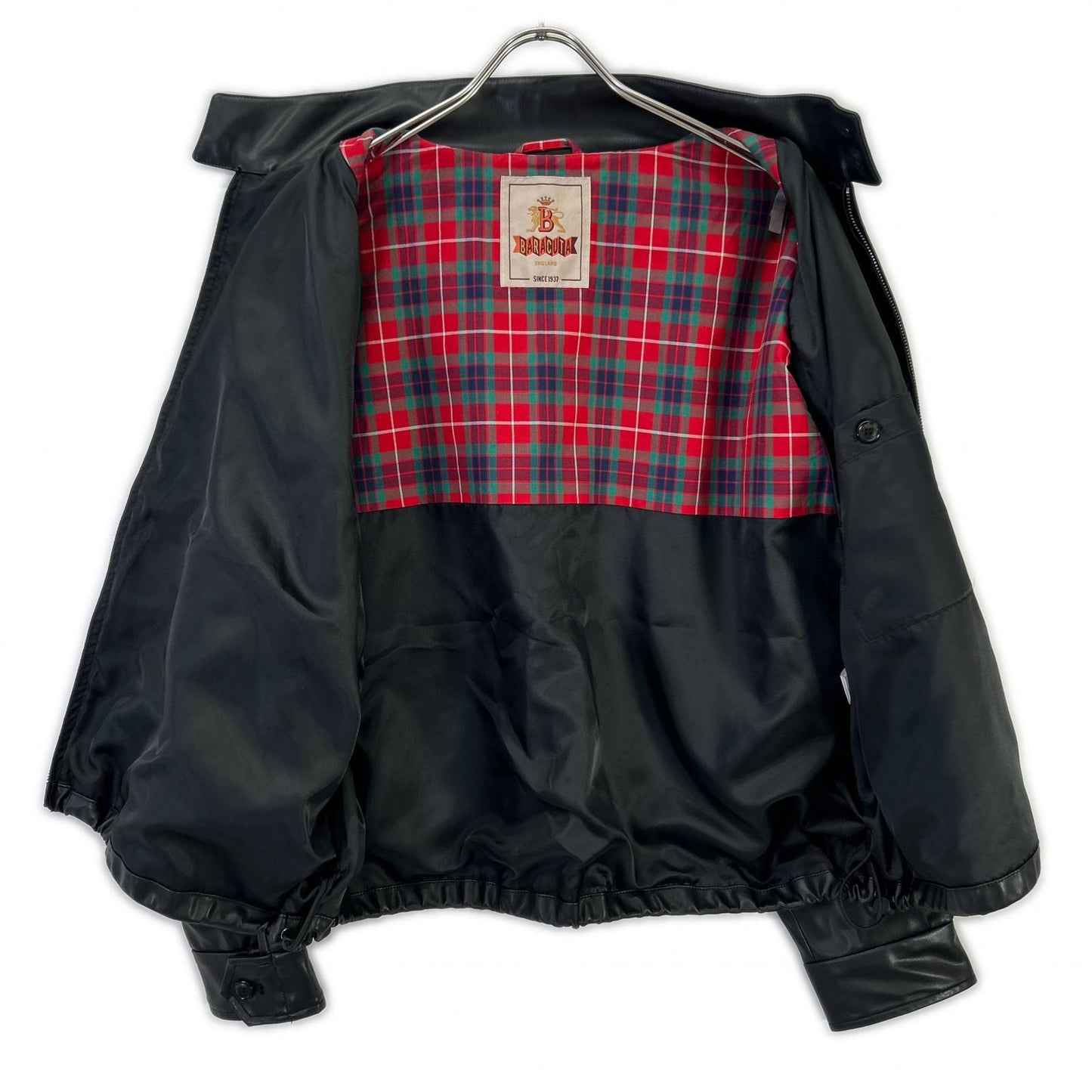 MEN'SBIGI Black Baracuta Faux Harrington Jacket Size XL