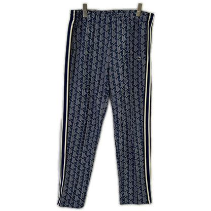 Lacoste Blue Side Taping Monogram Jacquard Joggers Size 32