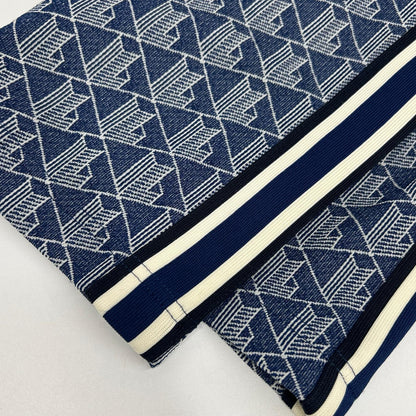 Lacoste Blue Side Taping Monogram Jacquard Joggers Size 32