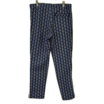 Lacoste Blue Side Taping Monogram Jacquard Joggers Size 32